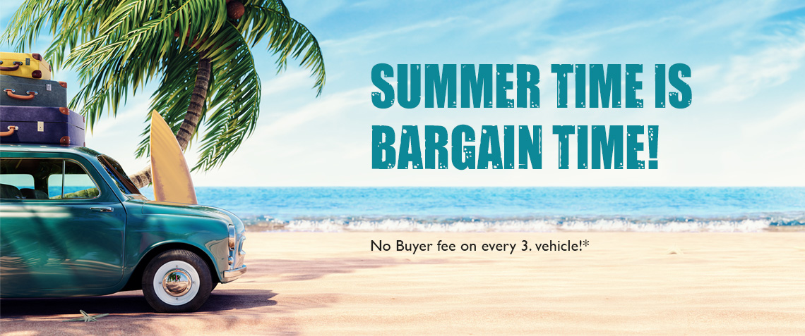 we waive the buyer fee on every third traded vehicle in August